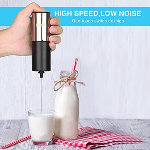 Milk Frother,Mafiti Electric Milk Frothers,Milk Coffee Mini Whisk,Foam Maker,Drink Mixer for Coffee, Milk, Lattes,Cappuccino, Hot Chocolate,Matcha