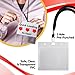SEE-IT! 330 pcs Make 110 Name Tag Holders with Lanyards and White Insert Cards, Quick Load No Zipper Badge Protector ID Holder Heavy Duty Reusable Business School Church Conference