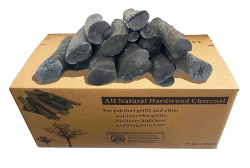 Quality Natural Hardwood Charcoal, high-Grade Charcoal, Suitable for Grilling Chicken skewers and Various Charcoal BBQ (11.00 pounds)