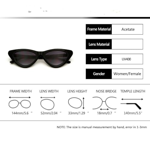 Trendige Acetat-Sonnenbrille für Damen, Trendige Mode, Cat-Eye-Sonnenbrille, weiblich, UV400