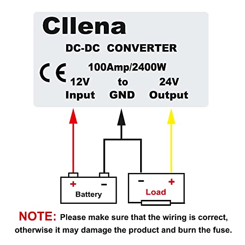 Image of DC /DC 12V to 24V Boost Converter 100A 2400W Step Up Voltage Regulator Power Supply Voltage Transformer (Input 10V-16V)
