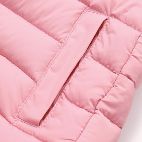 sfdgfhyf Boys Girls Long Quilted Puffer Jacket Kids Winter Coat Lightweight Packable Hooded Down Coat Zipper2