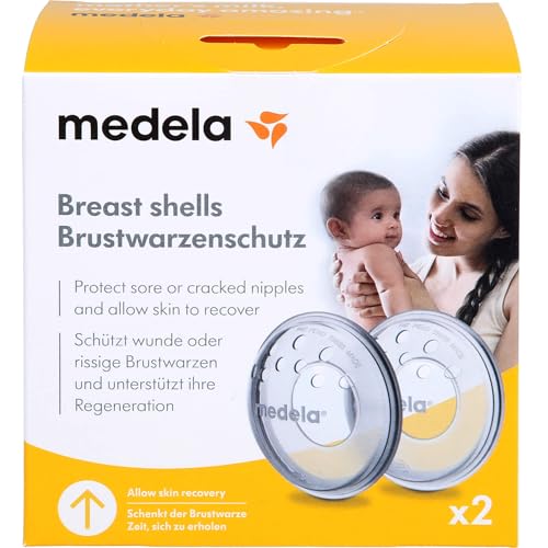 Medela Brustwarzenschutz – BPA-frei, aus weichem Silikon...