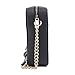 EVVE Women's Saffiano Crossbody Camera Bag Designer Shoulder Purse with Chain and Leather Strap|BK
