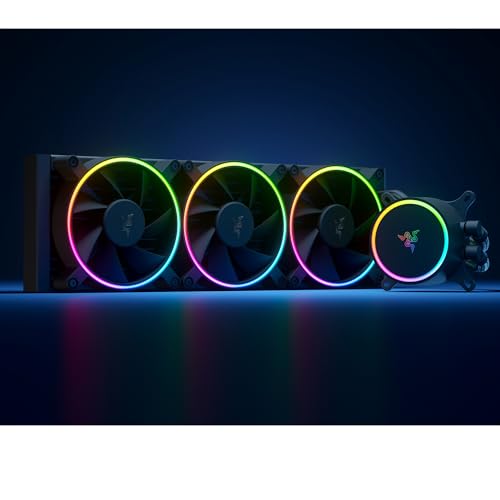 Razer Hanbo Chroma (240mm) - Refroidisseur de Liquide aRGB Chroma Tout en Un (Design AIO Ultime, Ventilateurs aRGB Silencieux et puissants, Refroidissement Liquide Silencieux, Support PWM) Chroma