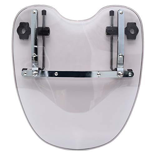 Samger 19"x 17" Pare-brise avec le matériel pour Harley Honda Suzuki Yamaha Kawasaki Cruiser & Standards 1969-2015