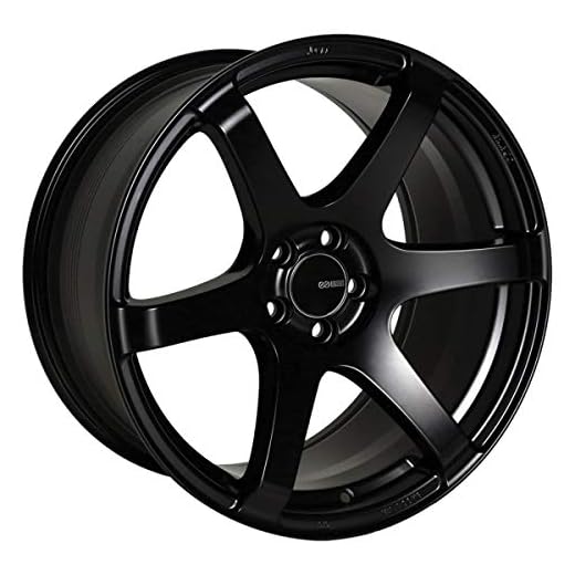 18x8 Enkei T6S (Matte Black) Wheels/Rims 5x114.3 (485-880-6535BK)
