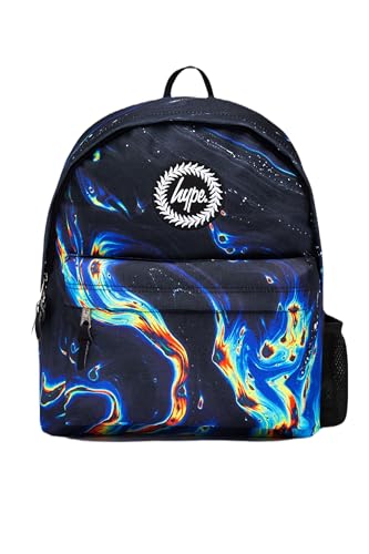 hype Rainbow Marble Backpack (One Size) (Black)