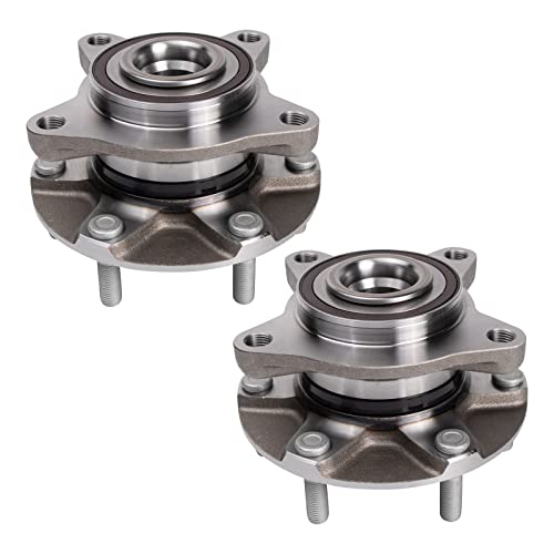 Image of TRQ 2 Piece Front Wheel Bearing & Hub Assembly Set Compatible with 2019-2022 Ford Ranger