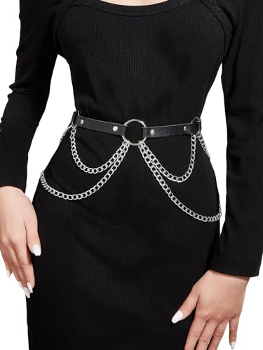 Floerns Women's One Piece Leather Belt Party for Dress Cocktail Party Thin Belt