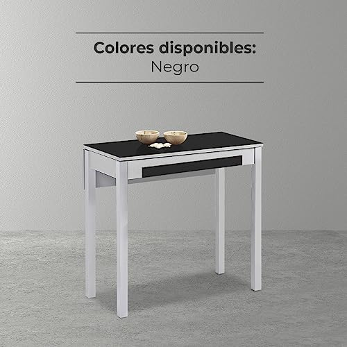Table de cuisine pliante ASTIMESA 80x40 extensible 80x60 métal - 8
