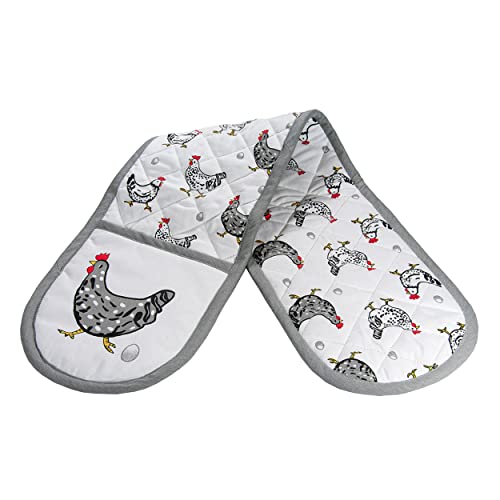 Le gant de cuisine avec motif poule