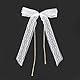 30 Stück Spitze Schleifen Hochzeitsauto 12 * 25cm Autoschleifen Hochzeit Antennenschleifen,Autoschleifen Weiß mit Herzen für Hochzeit Party