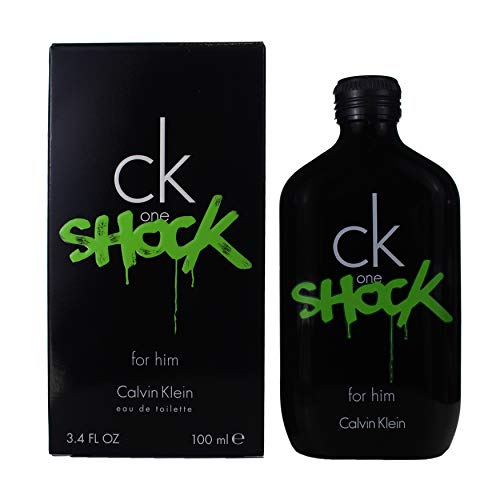 Calvin Klein One Shock for Him Men Eau De Toilette Spray, 3.4 Ounce