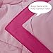 HIG 3pc Pink Twin/Twin XL Comforter Set - All Season Reversible Down Alternative Bedding Comforter - Quilted Duvet Insert with Corner Tabs - Box Stitched Blanket - Breathable, Soft, Fluffy