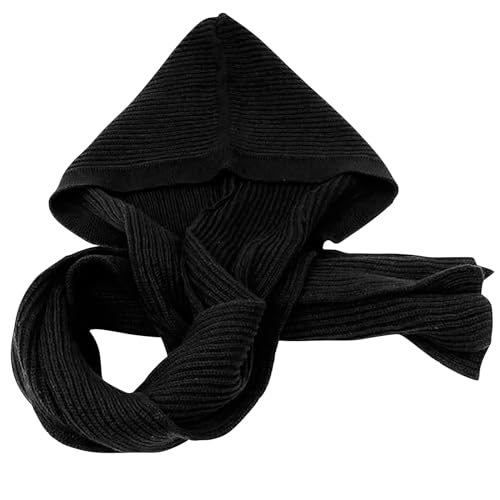 Winter Scarf For Women 2024 Hooded Scarf Pullover Headscarf Hoodie Hat Muslim Women Woolen Hooded Lightwe.X6