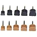 50 Pairs High Heel Shoes Repair Tips Durable Repair Heel Caps Taps Pins Non-Slip Shoes Replacement Dowels Pad Heel Protector Plates Covers Silent Heel,5 Sizes,7,9,10,11,12mm,U Shape,Apricot