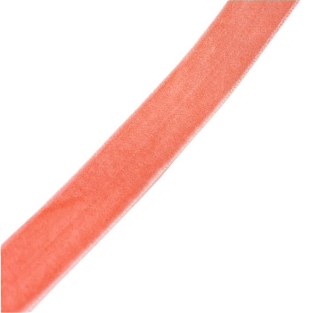 Samtband, Vintage-Samtband mit einseitigen Fransen, mehrfarbig, 6–38 mm breit, mehrere Längen(Rose,15mm x 5yards)
