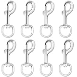 ERKOON 3.5 Inch Swivel Eye Bolt Snap Hooks 154Lbs Load Capacity Zinc Alloy Single Ended Flag Clips Heavy Duty Trigger Bolt Hooks