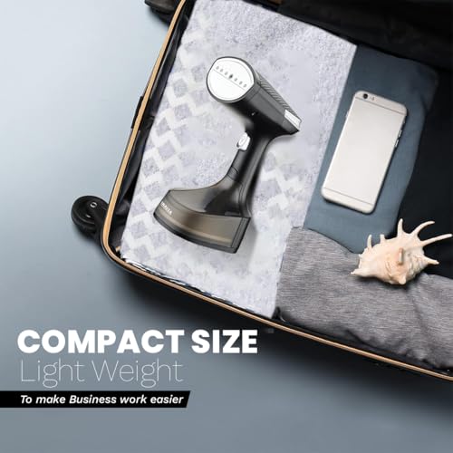 Image of INALSA Garment Steamer for Clothes,Steam Iron Press - Vertical & Horizontal Steaming up to 25g /min, 1600 Watt,340 ml Water tank & 28 sec Fast Heating,Hetaing On /OFF Indicator Light (Cosicosy)