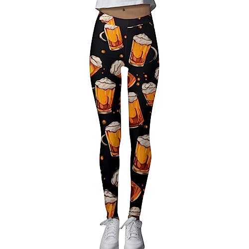 Mallas de yoga para mujer, informales, de cintura alta, para deporte, Negro , M