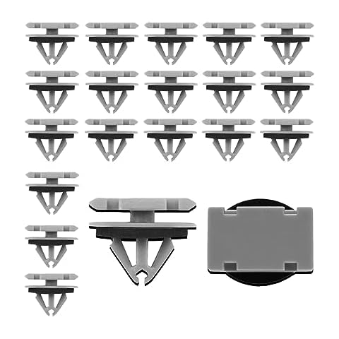 zipelo 20 PCS Rocker Moulding Clips, Car Fender Exterior Trim Clips, Replacement OEM Number: 68172491AA 68271803AA 68395627AA 11571175, 12mm Auto Rocker Flare Moulding Clips, Car Accessories Cover