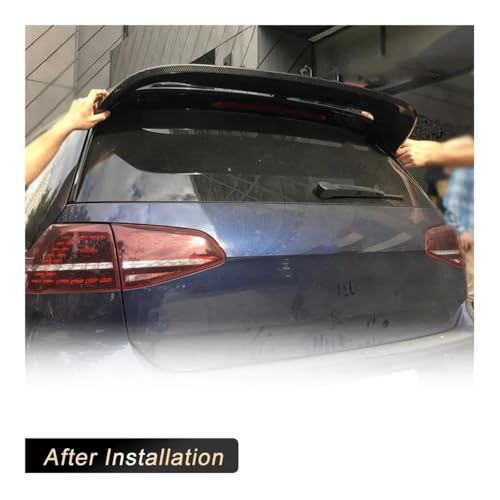 Aileron de toit en carbone véritable Golf 7 pour passionnés de trackday - 4