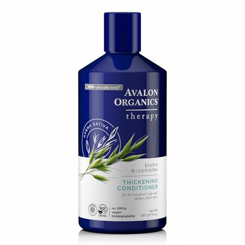 Avalon Organics, Acondicionador orgánico para el cabello con biotina B, 397 g