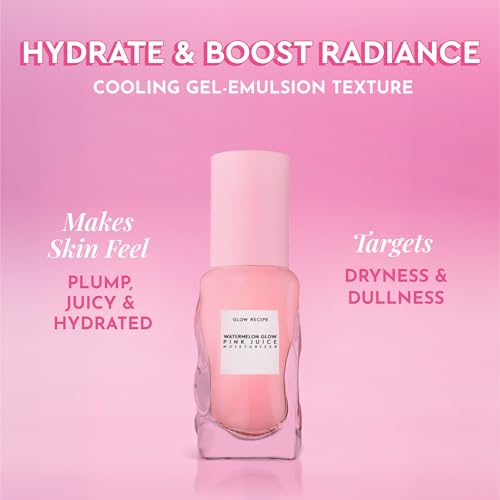 Glow Recipe Pink Juice Water Gel Face Moisturizer for Women, Men & Teens, Travel Size - Hydrating Hyaluronic Acid, Radiance Boosting, Oil-Free, Long-Lasting Korean Skin Care for Oily Skin (25ml) - Image 3