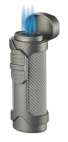 Encendedor Butano Triple Llama Visol Marlin Acero miniatura 1
