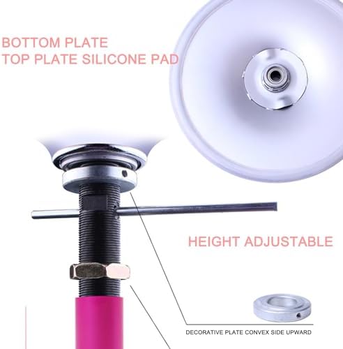 Premium Dance Pole Removable Spinning Static Dancing HeavyDuty Steel Pole Adjustable Height，Adjustable Removable Silicone Dance Pole Kit for Home Fitness, Gym, and Party, Portable for Exerci