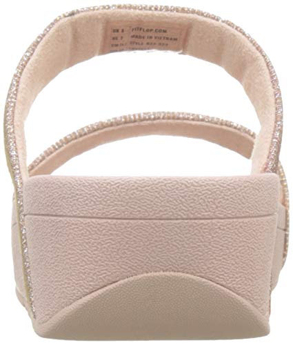 Fitflop Lottie Glitzy Slide, Sandali Donna, Rosa