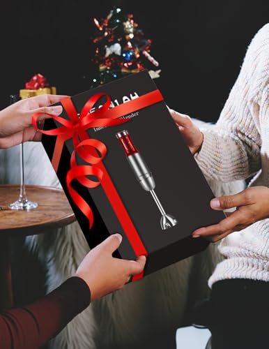 Powerful Immersion Blender handheld, 2025 New Update Hand Blender, Scratch-Resistant Corded Hand Mixer with Heavy-Duty Copper Brushless Motor and Gift Box Red - Image 9