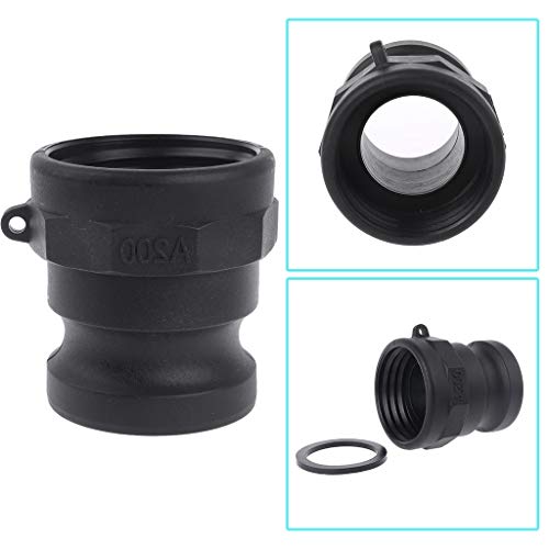 MinnowXY 2\" Coarse Thread x 2\" Cam Lock IBC-Tank Adapter Water Hose Adapter Garden Hose Connector IBC-Tank for Replacement Plastic