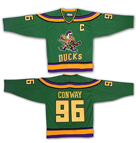 Gmjay Charlie Conway # 96 Mighty Ducks Hockey sobre Hielo Jersey de Hockey sobre Películas S-XXXL,XXL Cover
