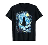 Starry Night Cat, Van Gogh Cat T-Shirt