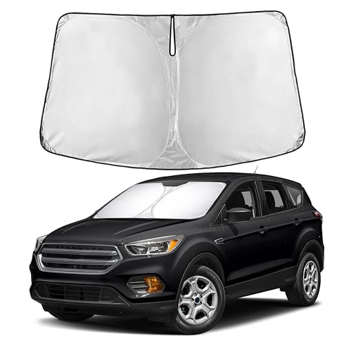 Image of EcoNour Windshield Sunshade Compatible for Ford Escape 2013-2017 2018 2019, Sun Visor for Front Windshield & Window Sun Shade Cover, UV Heat Blocker & Protector, Car Accessories