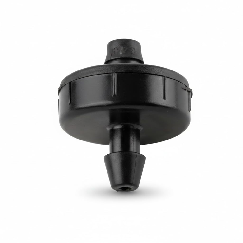 Suinga Confezione 1000 x GOTERO AUTOCOMPENSANTE 8 litri non rimovibile. Contagocce per irrigazione agricola e giardinaggio, nero