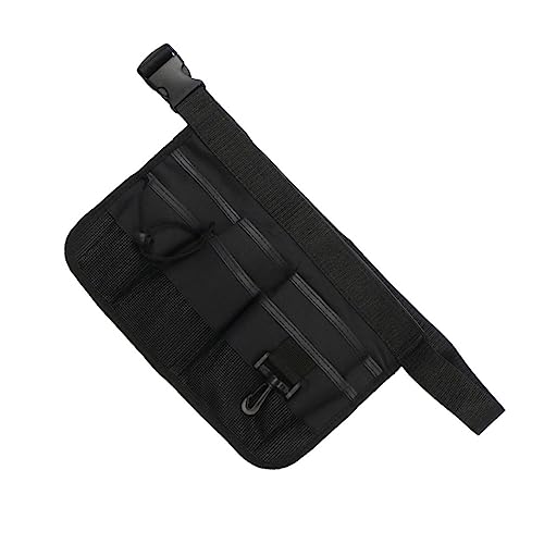 DOITOOL Riñonera Para Herramientas De Jardín Riñonera Para Herramientas De Jardinería Cinturón De Correr Quemador Cinturón Portaherramientas Riñonera De Jardín Equipo Black Tela Oxford