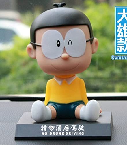 Image of AUGEN Super Hero Nobita Doremon Action Figure Limited Edition Bobblehead with Mobile Holder for Car Dashboard, Office Desk & Study Table (Pack of 1)