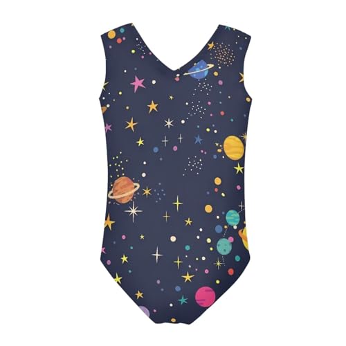 Image of Fashion Print One-Piece Swimsuits for Girls,Soft Stretchy One Piece Bathing Suit Quick Dry Beach Swimwear 5-14 Years