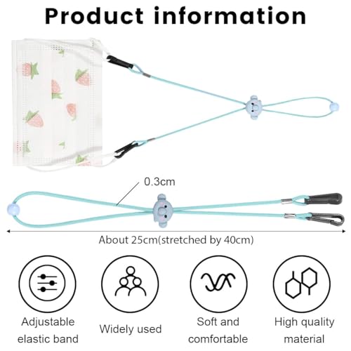 ZUWIJEQ 6 Pcs Kinder Brillenband verstellbar, kids glasses strap adjustable Anti-Skid, Mädchen Junge Lesebrille & Sonnenbrille Strap, Brillenschnur Brillenkette Brillenkordel sport, cartoon buckle