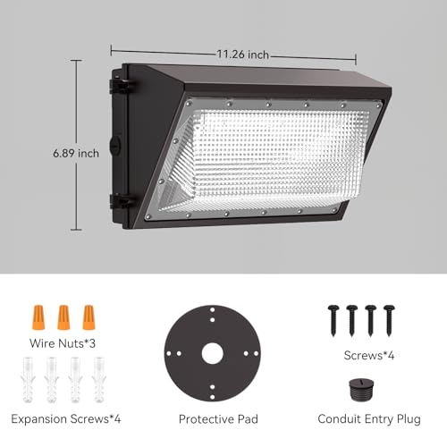 Aphyni 1 Pack 160W LED Wall Pack Light with Dusk to Dawn Photocell - image 7