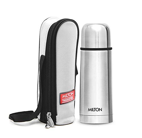 Milton Small Vacuum Flask for Hot Drink 350 ml (12 oz), Stainless Steel Double Walled Insulated Water Bottle for 24 Hour Hot and Cold Drinks, Leak Proof, BPA Free, Food Grade, Thermosteel Flip Lid