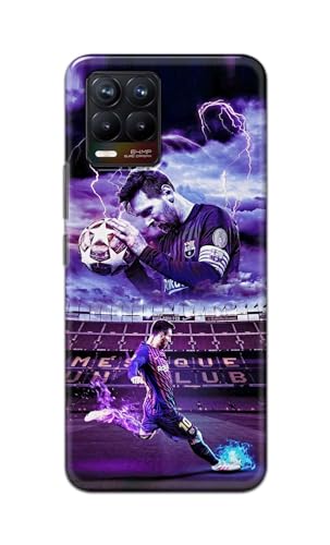 Image of Printed Hard Back Cover Case for Realme 8 4G | Realme 8 Pro 4G Back Cover (Famous Football Player) -1111