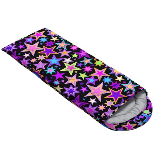 Image of QOOMO Axolotl Cute Camping Sleeping Bags,3 Season Warm & Cool Weather,Lightweight,Waterproof Sleeping Bags for Adults & Kids,Traveling,and Outdoors