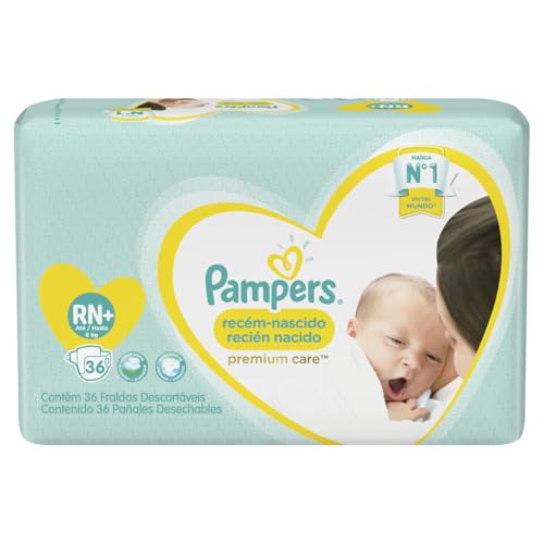 Fralda Pampers Premium Care RN+ - 36 fraldas