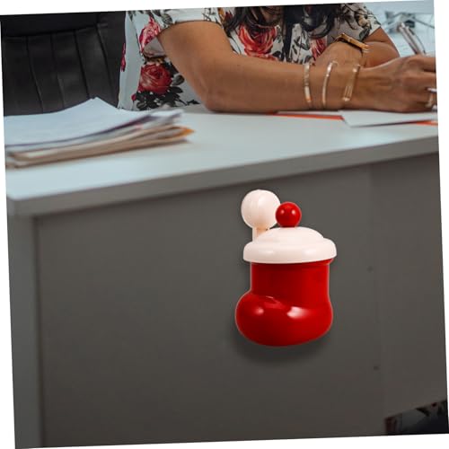 Papelera Mini Botín Santa Claus Rojo Compacta miniatura 4
