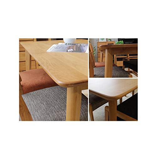 ダイニングテーブル天然木北欧木製135㎝長方形アルダー無垢