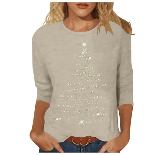 Weihnachtspullover Damen, weihnachtspulli Damen, weihnachtsshirt, Norweger Pullover, Winter, Christmas, weihnachtsoutfit, lustig, hässliche, warm,...